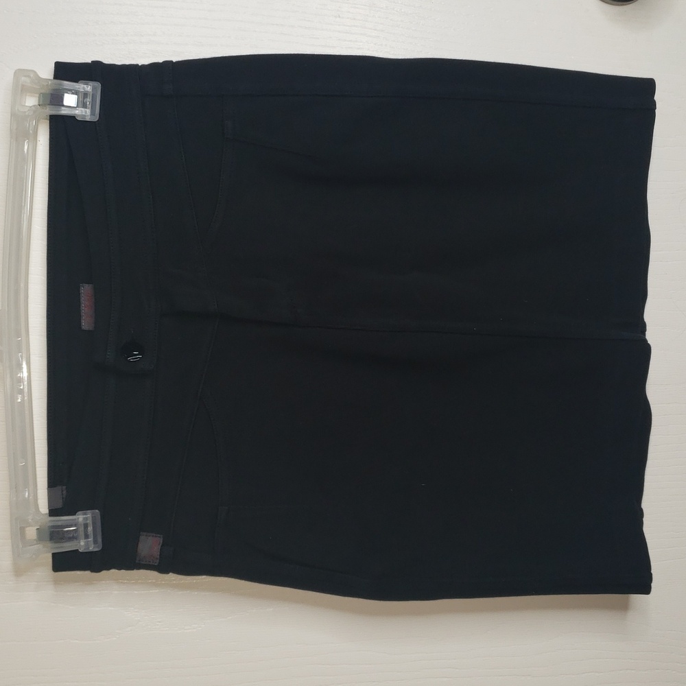Citizens of Humanity Manner Black Denim Mini Skirt Y2K Minimalist USA Made Sz 27